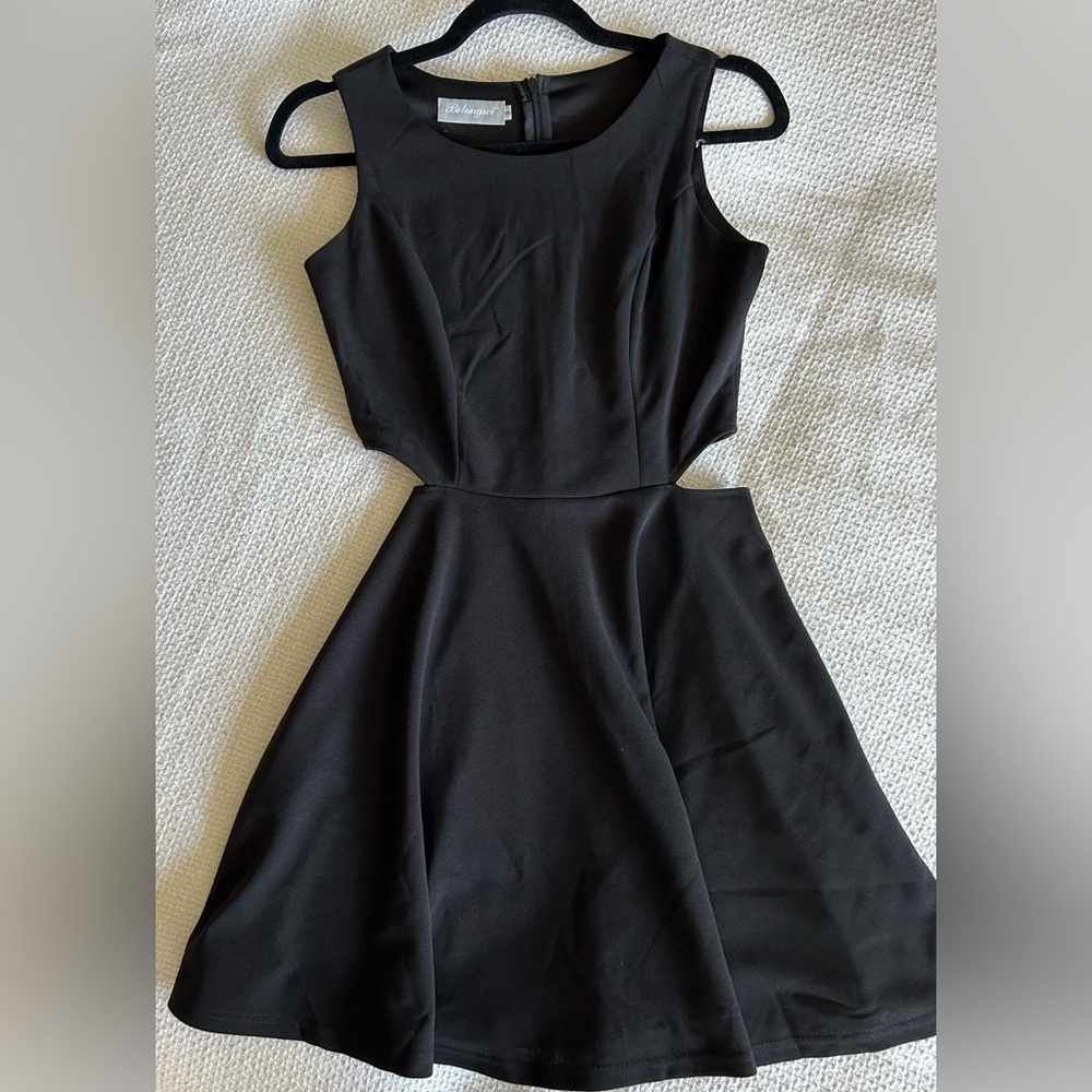 BELONGSCI Black Dress Mini